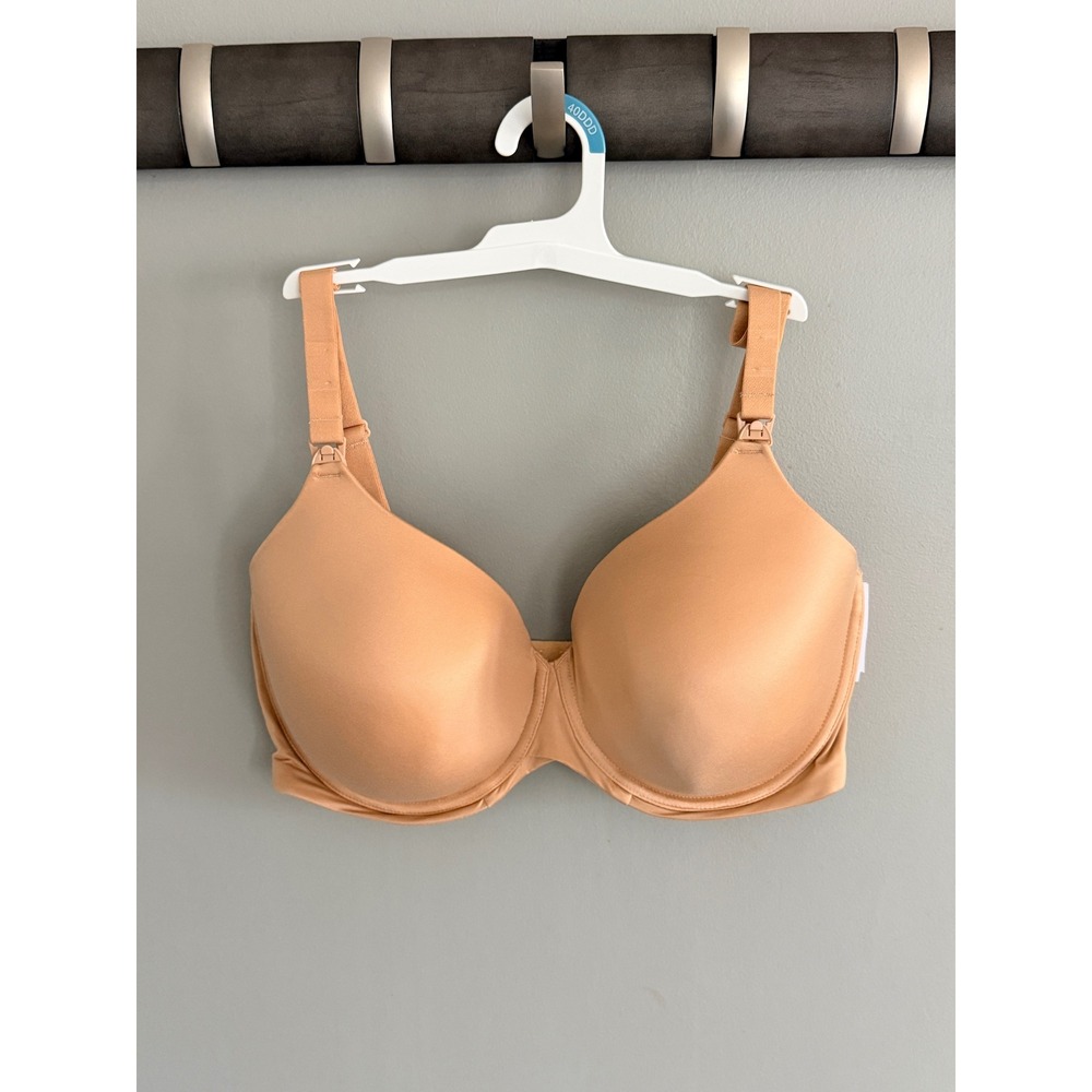 Auden Nursing Bra 40DDD Pearl Tan Lightly Lined Comfort Wire NWT‎